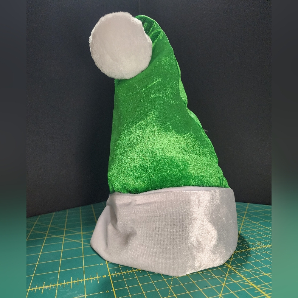 NWOT - Green and White Santa Hat
